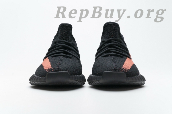 Top Version adidas Yeezy Boost 350 V2 Core Black Red BY9612 - 图片 4