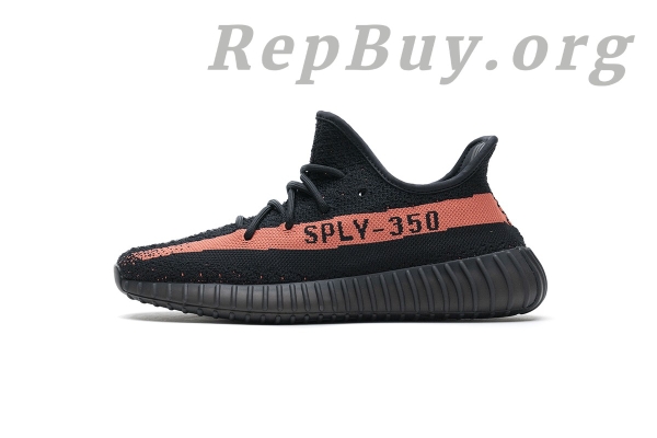 Top Version adidas Yeezy Boost 350 V2 Core Black Red BY9612 - 图片 5