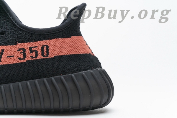 Top Version adidas Yeezy Boost 350 V2 Core Black Red BY9612 - 图片 7