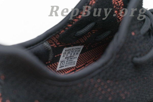 Top Version adidas Yeezy Boost 350 V2 Core Black Red BY9612 - 图片 20