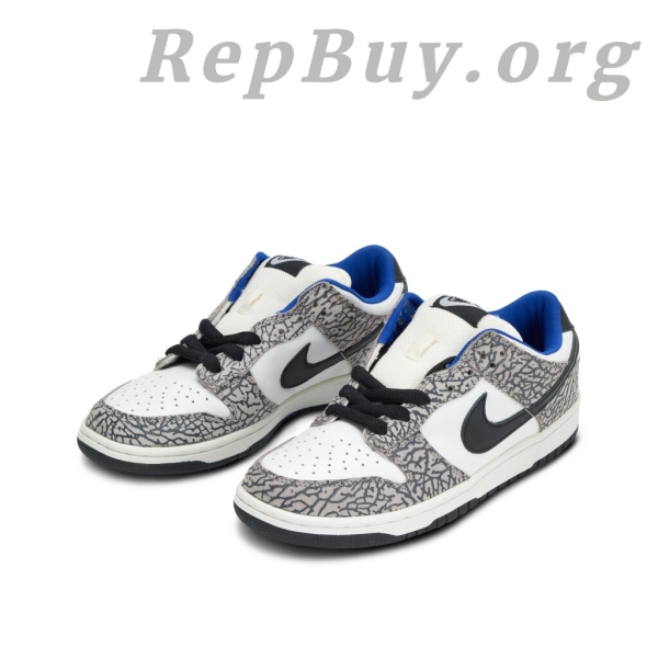 Top Version Nike SB Dunk Low Supreme White Cement 304292-001, best replica Nike SB Dunk, high quality rep sneakers, 1:1 copy Supreme Dunk, premium fake Nike shoes, perfect clone SB Dunk Low, luxury replica sneakers, exact copy Nike Supreme White Cement