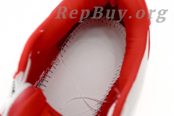 Top Version OFF-WHITE Out Of Office "OOO" Low Tops White Red OMIA189S22LEA0010125 - Image 12