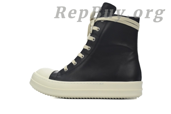 Rick Owens Phlegethon Leather High-Top Sneakers