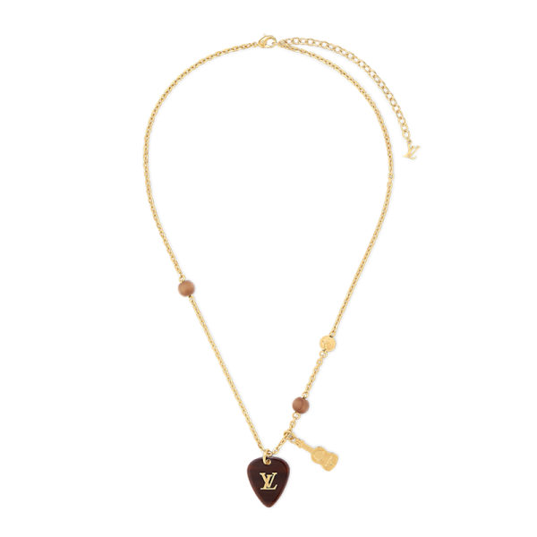 18K Louis Picks Pendant Necklace