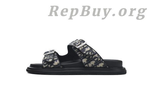 Dior Aqua Sandal replica, high quality Dior Oblique Jacquard sandals, best copy Dior 3SA135ZSA_H561, luxury designer sandals replica, Dior beige and black sandals, premium replica Dior shoes, 1:1 Dior Aqua Sandal, top quality Dior footwear copy