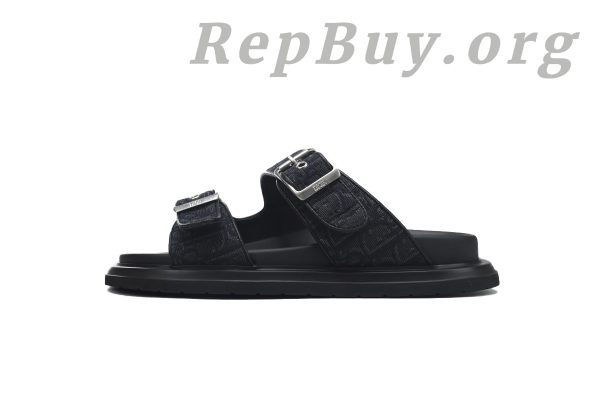 Dior Aqua Sandal replica, high quality Dior Oblique Jacquard sandals, best copy Dior 3SA135ZSA_H969, luxury designer sandals dupes, premium replica black Dior sandals, 1:1 quality Dior Aqua Sandal