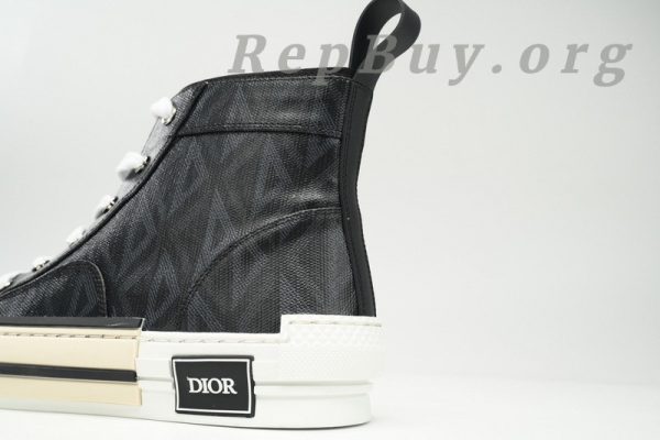 Dior B23 High Top Black CD Diamond 3SN272ZIR 16536 - 图片 5