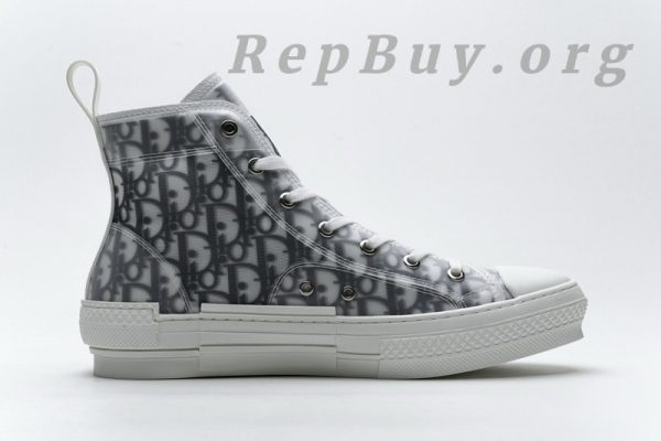 Dior B23 High Top Logo Oblique 3SH118YJR HIGH H063(BLACK) - 图片 3