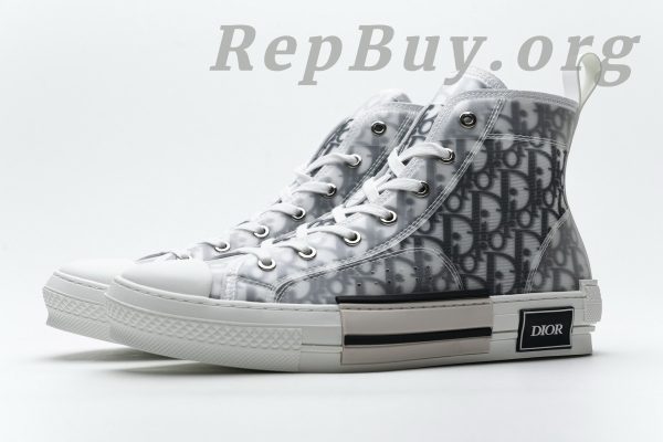Dior B23 High Top Logo Oblique 3SH118YJR HIGH H063(BLACK) - 图片 9