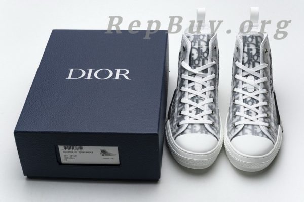 Dior B23 High Top Logo Oblique 3SH118YJR HIGH H063(BLACK) - 图片 27