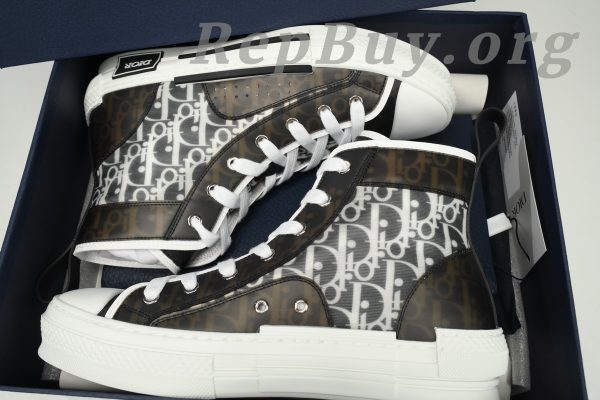 Dior B23 HT Oblique Gaobang Black and White 3SN272ZIR 16536 - 图片 14