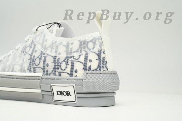 Dior B23 HT Oblique Low Cut Blue Gray 3SN272ZIR 16536 - 图片 5