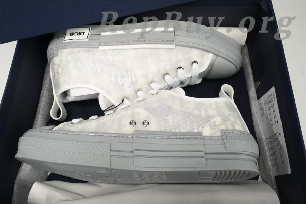 Dior B23 HT Oblique Low Rank Silver Gray 3SN272ZIR 16536 - 图片 15