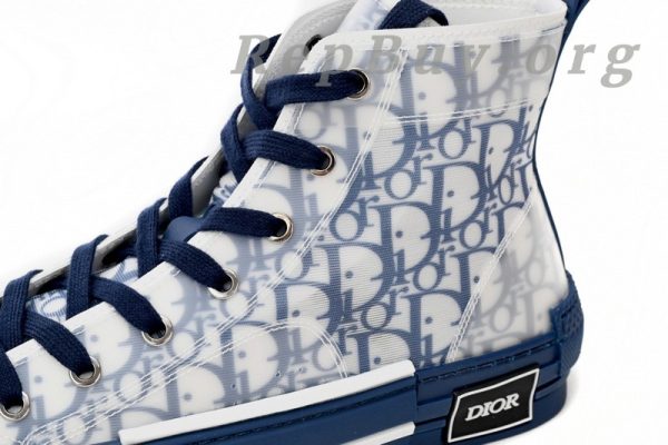 Dior B23 HT Oblique Transparency HIGH T00962H565 White Blue - 图片 8