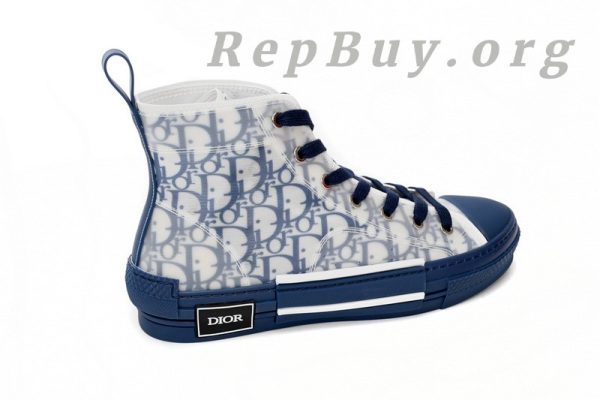 Dior B23 HT Oblique Transparency HIGH T00962H565 White Blue - 图片 9