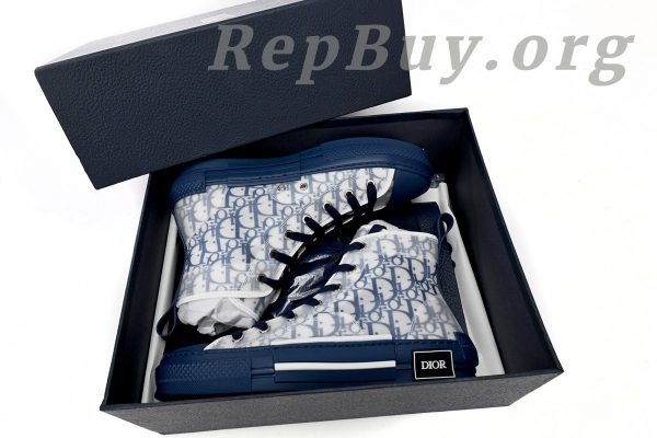 Dior B23 HT Oblique Transparency HIGH T00962H565 White Blue - 图片 16