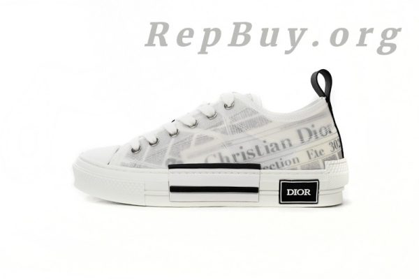 Dior B23 Low Top Daniel Asham Newspaper 3SN249YUO_H069 - 图片 3