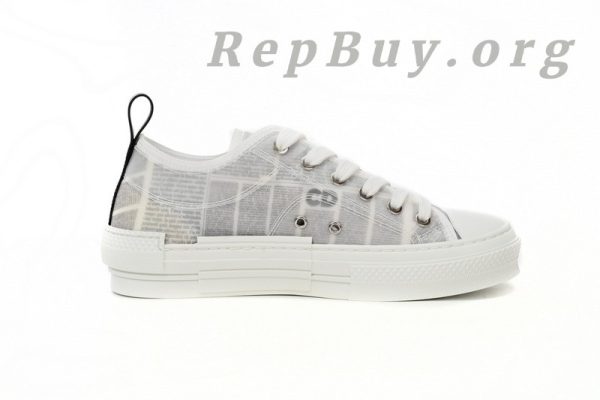 Dior B23 Low Top Daniel Asham Newspaper 3SN249YUO_H069 - 图片 4
