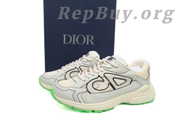 Dior B30 Sneakers Reflective CD30 Cream Green 3SN279ZRD-H166 - 图片 12