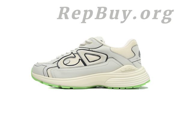 Dior B30 Sneakers Reflective CD30 Cream Green 3SN279ZRD-H166