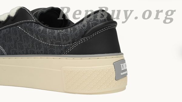 Dior B33 Sneaker Black Smooth Calfskin Oblique Jacquard 3SN272 ZIR1 6536 - Image 5