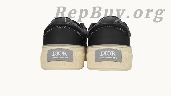 Dior B33 Sneaker Black Smooth Calfskin Oblique Jacquard 3SN272 ZIR1 6536 - Image 7