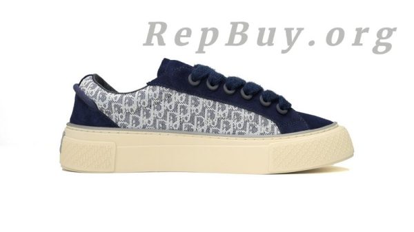 Dior B33 Sneaker Navy Blue Oblique Jacquard 3SN272 ZIR1 6536 - 图片 3