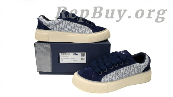 Dior B33 Sneaker Navy Blue Oblique Jacquard 3SN272 ZIR1 6536 - 图片 13
