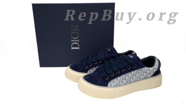 Dior B33 Sneaker Navy Blue Oblique Jacquard 3SN272 ZIR1 6536 - 图片 15