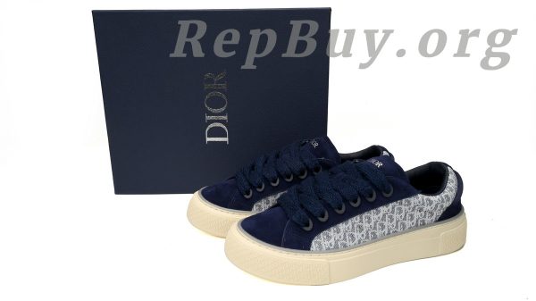Dior B33 Sneaker Navy Blue Oblique Jacquard 3SN272 ZIR1 6536 - 图片 14