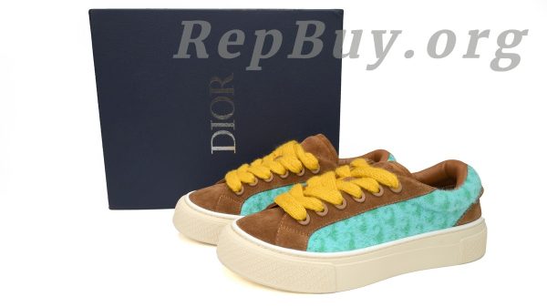 Dior B33 Sneaker Oblique Turquoise Brown 3SN272 ZIR1 6536 - 图片 14