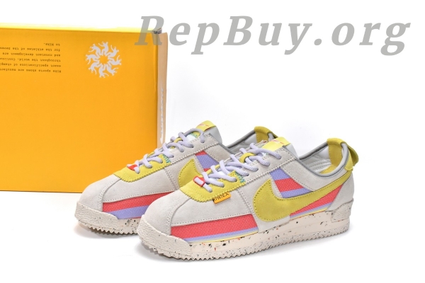 Union LA x Nike Cortez Grey Fog Lemon Frost DR1413-100 - 图片 3