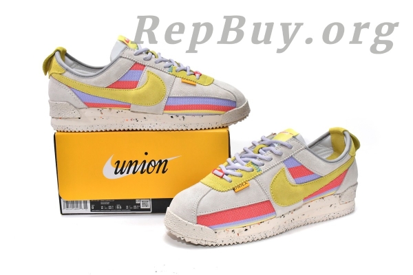 Union LA x Nike Cortez Grey Fog Lemon Frost DR1413-100 - 图片 4
