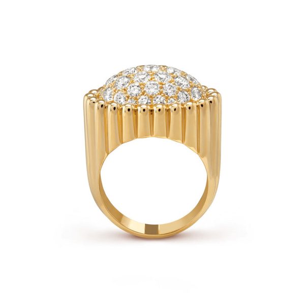 18K Perlée Diamond Ring - 图片 10