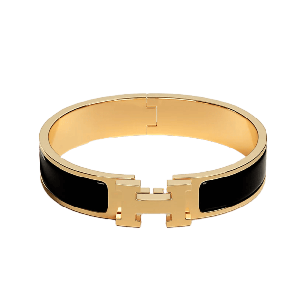 18K Clic H Black Bracelet