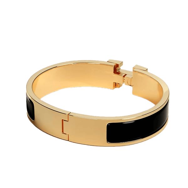 18K Clic H Black Bracelet - 图片 2