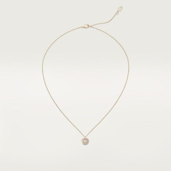 18K Trinity Diamond Necklace - 图片 3