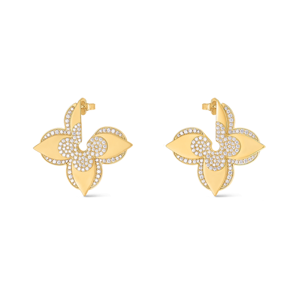 18K Louis Medaillon Earrings