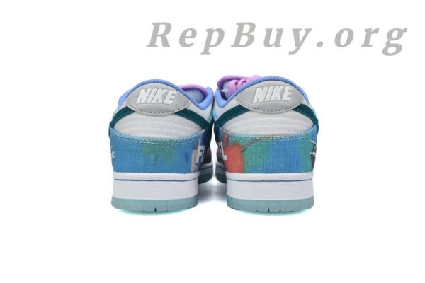 Top Version Nike SB Dunk LowFutura Laboratories Bleached Aqua HF6061-400 - Image 3