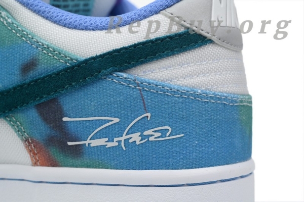 Top Version Nike SB Dunk LowFutura Laboratories Bleached Aqua HF6061-400 - Image 5