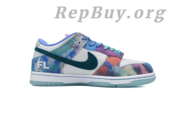 Top Version Nike SB Dunk LowFutura Laboratories Bleached Aqua HF6061-400 - Image 2