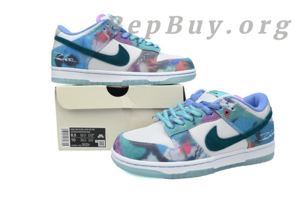 Top Version Nike SB Dunk LowFutura Laboratories Bleached Aqua HF6061-400 - Image 10