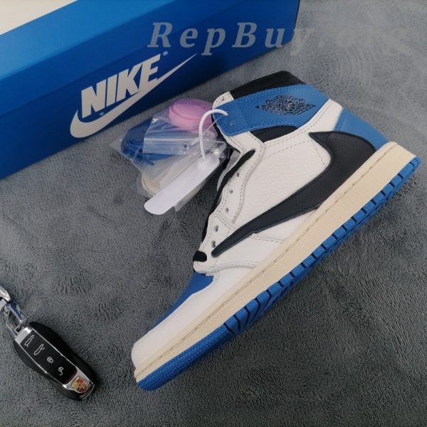 Top Version Air Jordan 1 High OG SP Fragment x Travis Scott DH3227-105 - Image 10