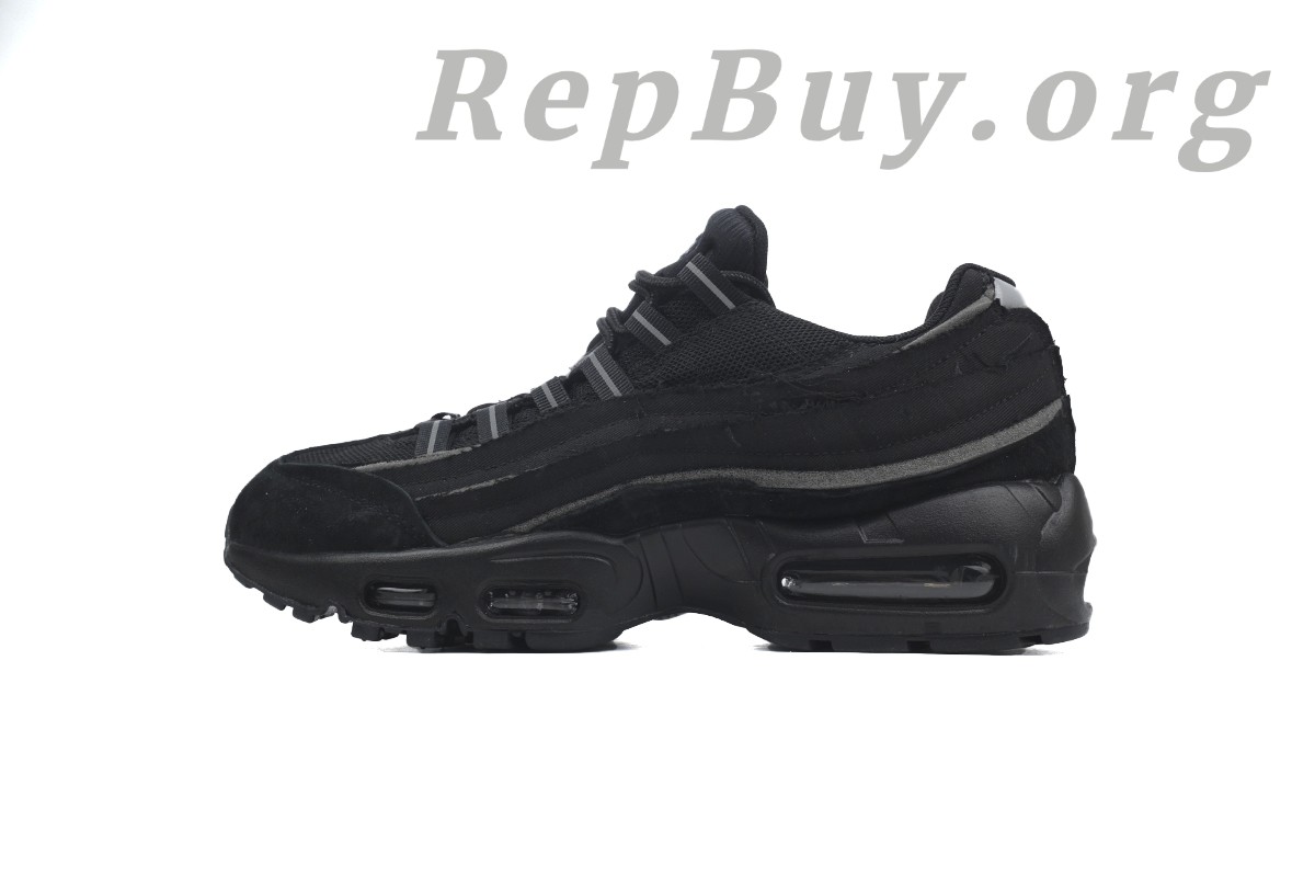 Best 【Flash Sale】Nike Air Max 95 Comme des Garcons Black CU8406-001 Replica
