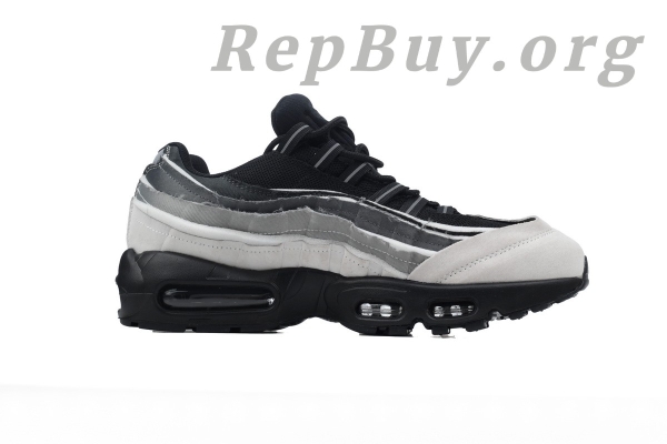 【Flash Sale】Nike Air Max 95 Comme des Garcons Black Grey CU8406-101 - Image 2