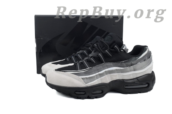 【Flash Sale】Nike Air Max 95 Comme des Garcons Black Grey CU8406-101 - Image 11