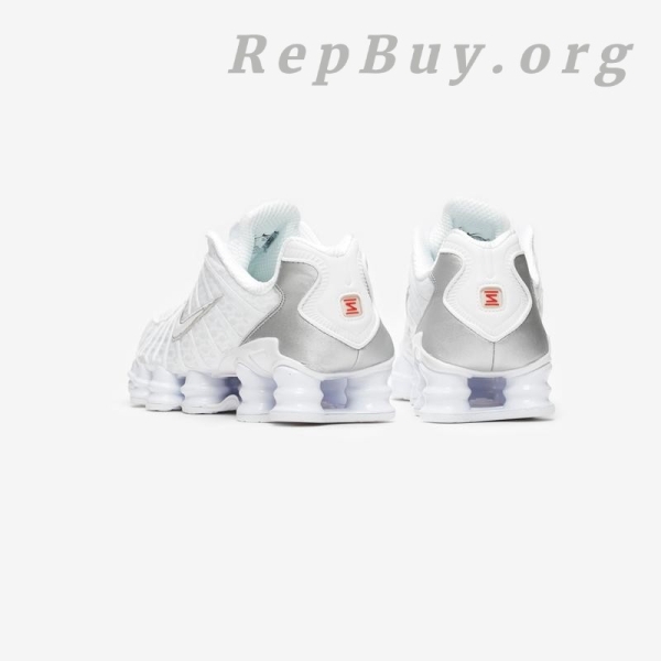 【Free shipping】Nike Shox TL White Metallic Silver AV3595-100 - 图片 4