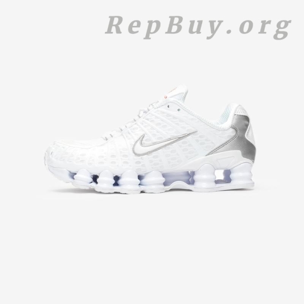 【Free shipping】Nike Shox TL White Metallic Silver AV3595-100