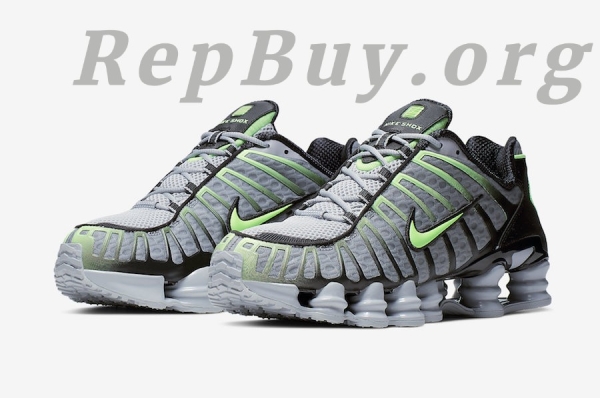 【Free shipping】Nike Shox TL Wolf Grey Lime Blast AV3595-005 - 图片 4