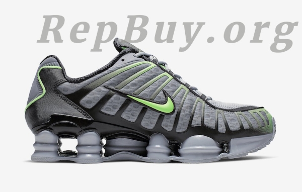 【Free shipping】Nike Shox TL Wolf Grey Lime Blast AV3595-005 - 图片 2